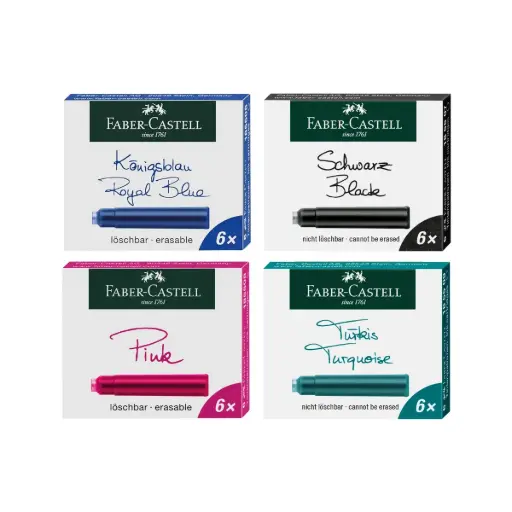 Cartuchos de Tinta Faber Castell 6 Unidades