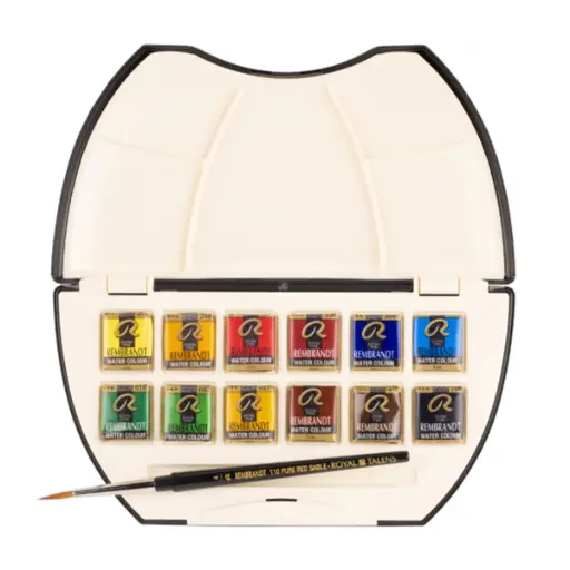 [5808613] Acuarela en Pastillas Rembrandt Set 12 Luxury Pocket