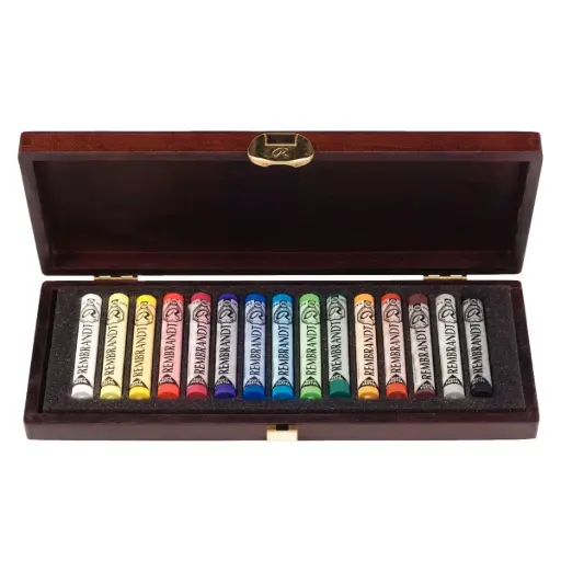 [31814015] Pastel Seco Rembrandt Caja Madera 15 Barras