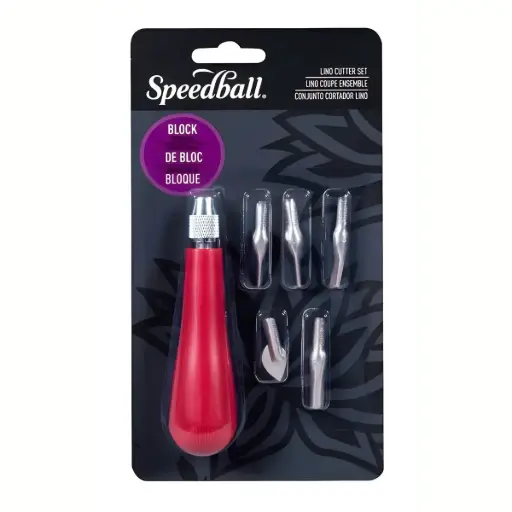 [41231] Cortadoras de Linóleo Speedball Set N°1 5 Puntas