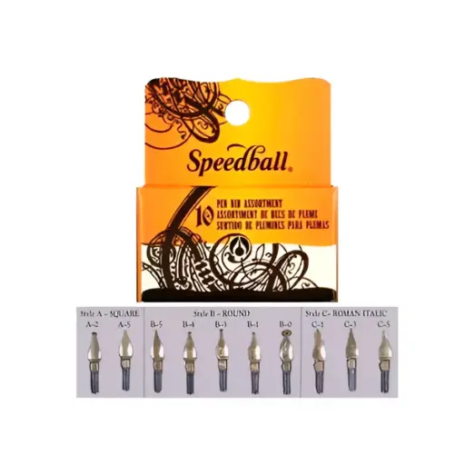 [30710] Surtido de 10 Plumines Para Plumas Speedball
