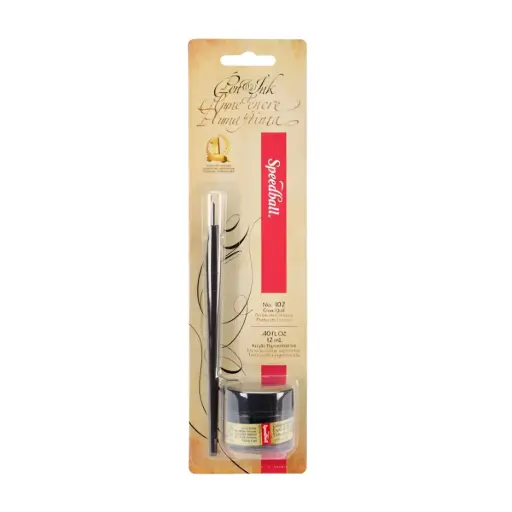 [94155] Set Pluma N°102 y Tinta Negra Speedball