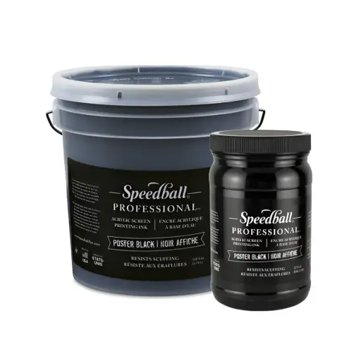 Tinta Para Serigrafía Poster Black Speedball