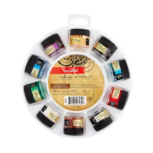[3132] Tinta Para Caligrafía Speedball Set 10 Colores 12ml