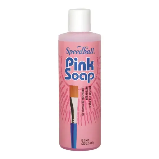 [132-65] Jabón Limpiador de Pinceles Pink Soap Speedball 8oz
