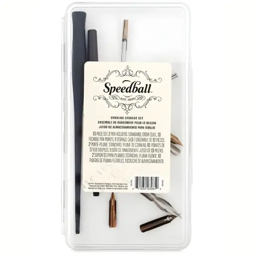 [3065] Juego de Plumas Speedball Dibujo 13 Piezas