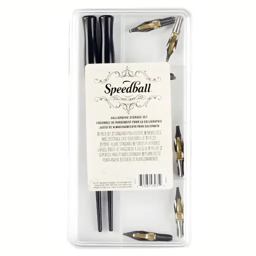 [3071] Juego de Plumas Speedball Caligrafía 11 Piezas