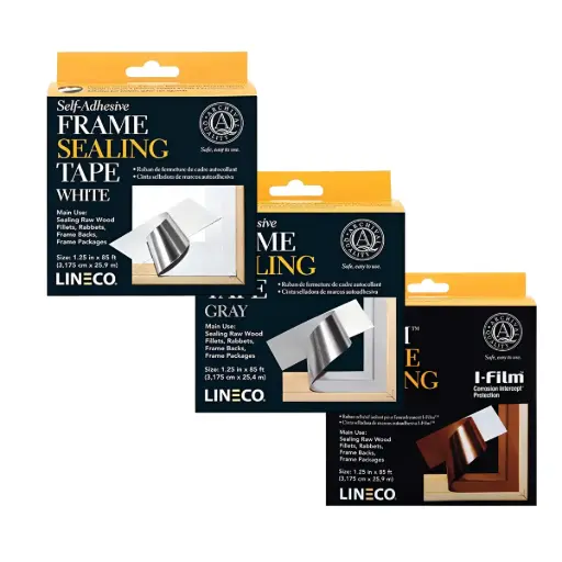Cinta para Sellado de Marcos Autoadhesiva Lineco 3cm x 25mt