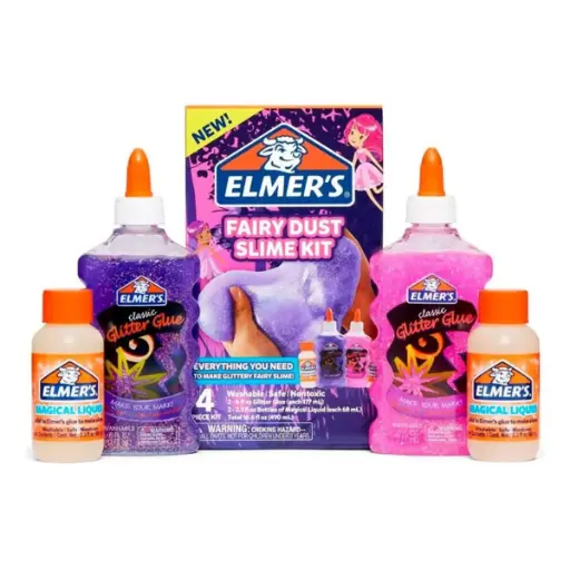 [2190606] Kit Slime Elmers Glitter Brillo de Hadas 4 Unidades
