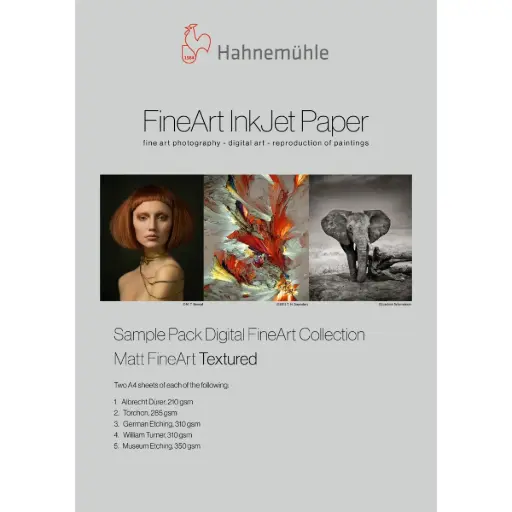 [10640304] Pack de Muestra Papel Hahnemühle Digital FineArt A4 Texturado