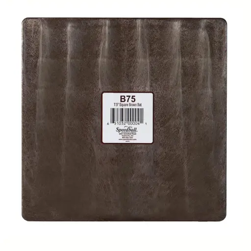 [B75] Base para Cerámica y Torno Speedball Café Cuadrada 7.5"
