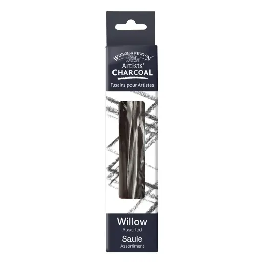 [W7005175000] Barras Carboncillo de Sauce Fino Winsor & Newton Set 24 Mixto