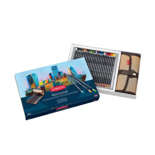 [2302583] Lápices de Colores Derwent Procolour Set 24 con Estuche