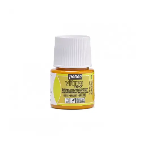 [PB111002] Pintura para Vidrio Pebeo Vitrea 160 Amarillo Brillante 45ml