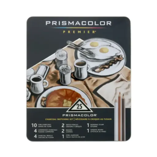 [24262] Set Dibujo Carboncillo Prismacolor 25 Piezas