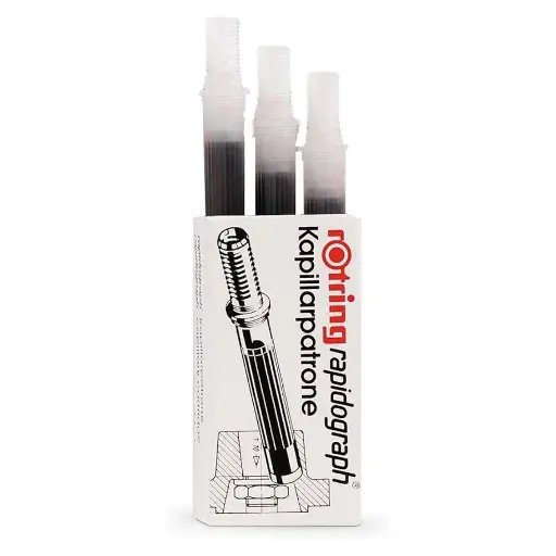 Cartuchos Tinta Rotring Rapidograph 3 Unidades