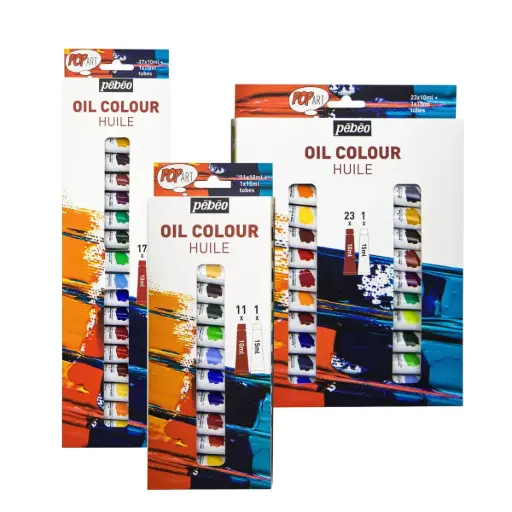 Óleo Pebeo POP Art Sets 10ml + Blanco 15ml