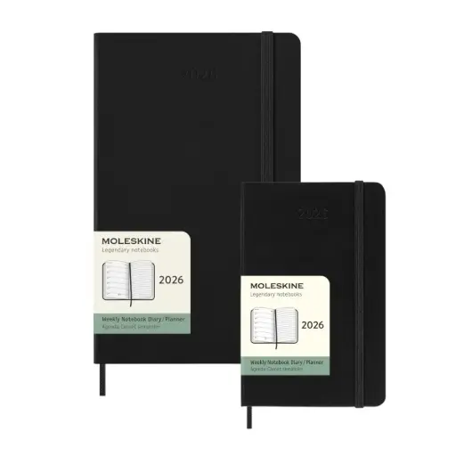 Agendas Moleskine 2026 Vista Semanal + Notas 