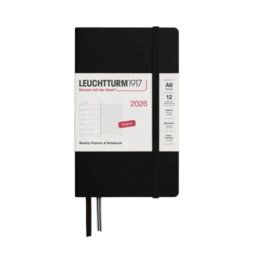 [372663] Agendas Leuchtturm 2026 A6 Vista Semanal + Notas  