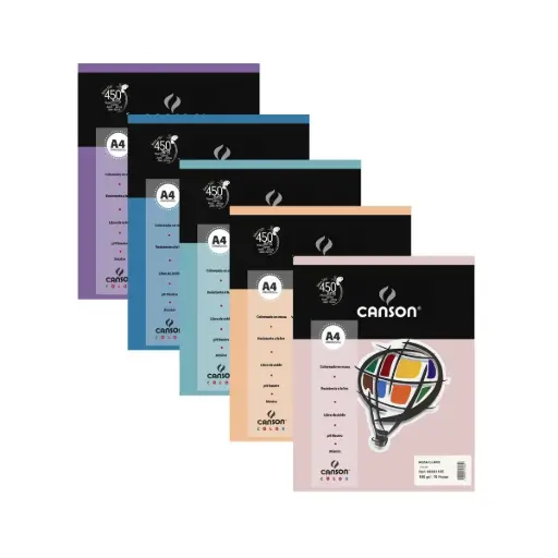 Resma Papel Canson Iris Vivaldi A4 21 x 29,7 cm 10 Hojas