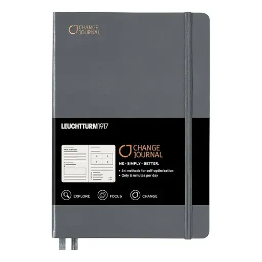 [360443] Libreta Change Journal Luechtturm 1917 A5 Tapa Dura 100gr Anthracite