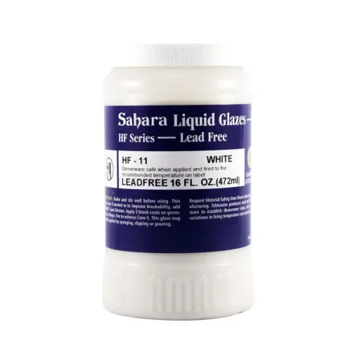 [37002C] Esmalte para Cerámica Amaco HF-11 Blanco Brillante 16oz 473ml