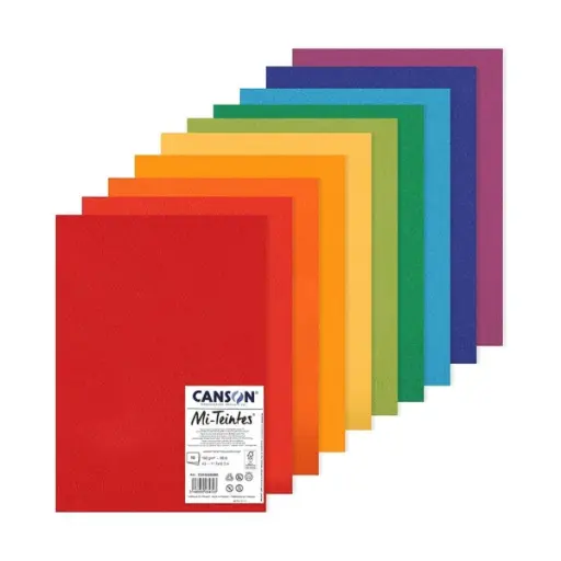Resma Papel Canson Mi-Teintes A4 21 x 29,7 cm 50 Hojas