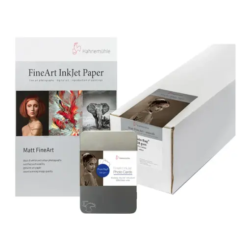 Papel FineArt Digital Hahnemühle Photo Rag 308gr 100% Algodón Blanco