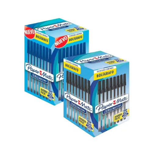 Lápices Pasta Kilométrico Paper Mate Punta Media 1.0mm Caja 60 Unidades