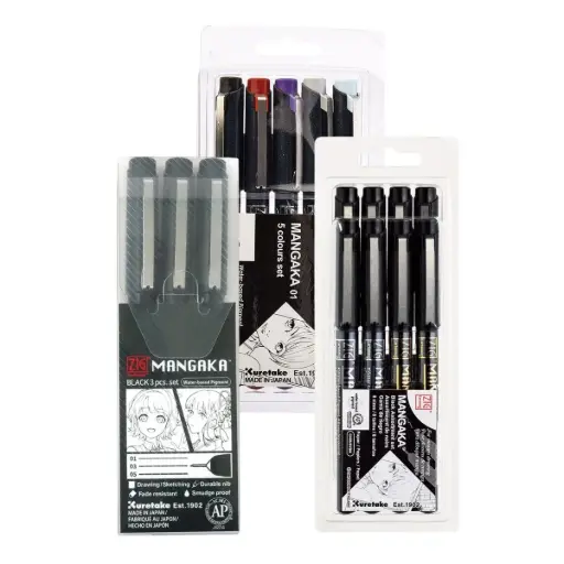 Tiralíneas Kuretake ZIG Cartoonist Mangaka Sets