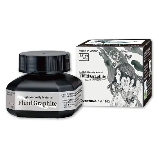 [CE900-6] Tinta Grafito Fluido Kuretake 60gr