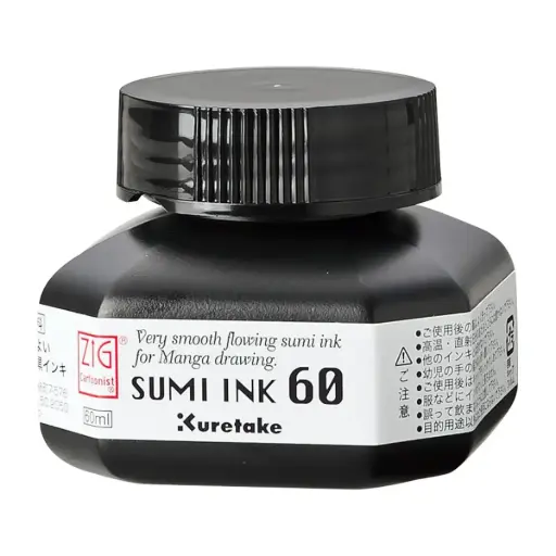 [CNCE103-6] Tinta China Kuretake Sumi Ink 60 Negra